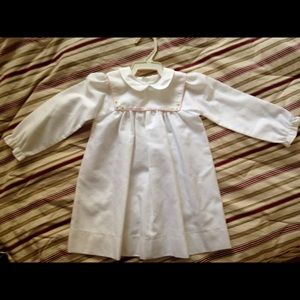 Vintage White Cotton Toddler Dress